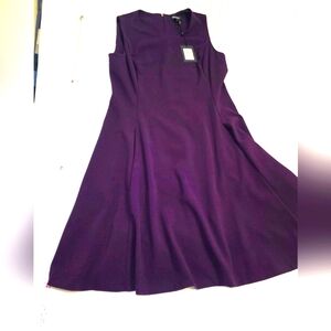 DKNY Fit & Flare Cocktail/Wedding/Party Dress- Size 12 Purple  NWT